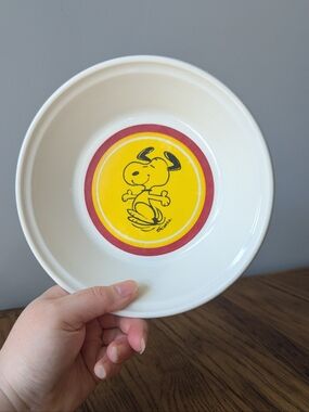 1968 Vintage Peanuts Snoopy Bowl - Iroquois China - Charles Shultz